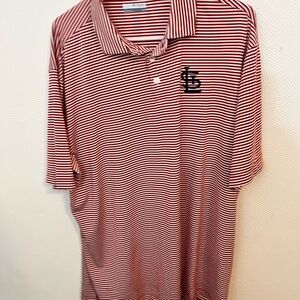 Columbia st. Louis Cardinals Striped Polo Shirt